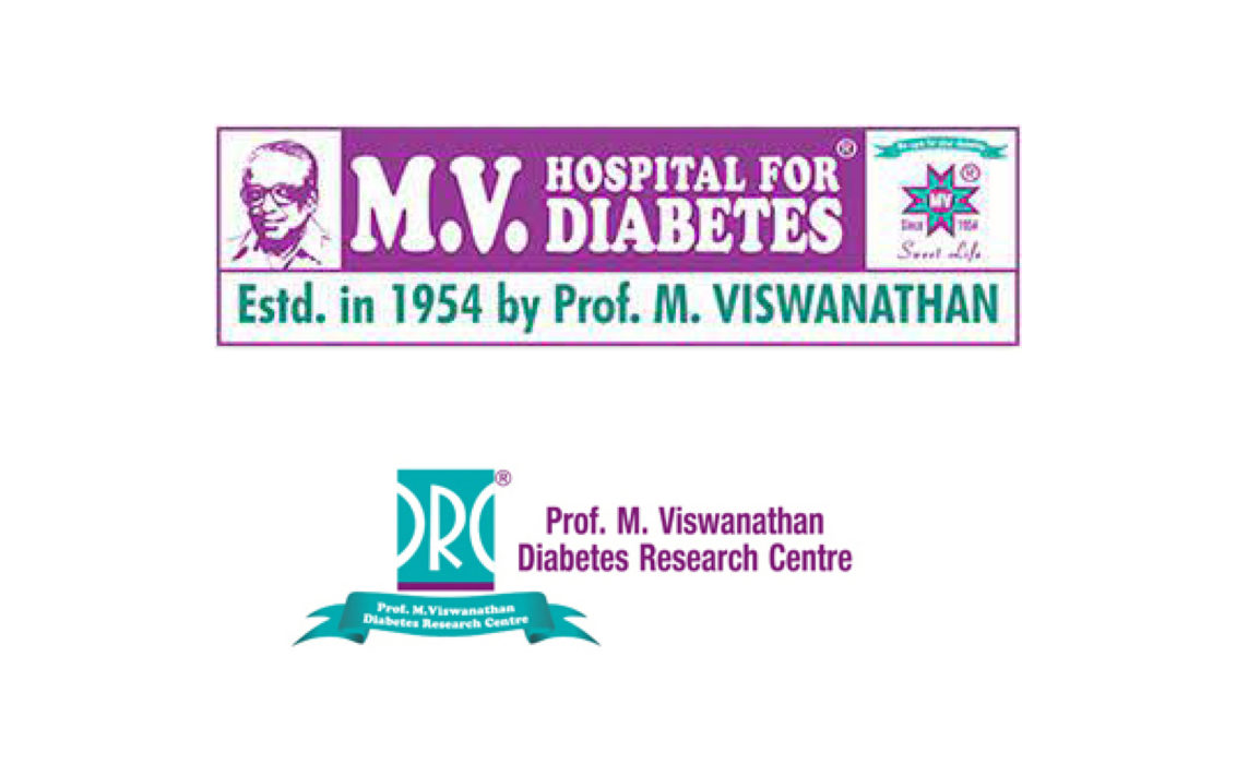 Logotipo del M V Hospital for Diabetes