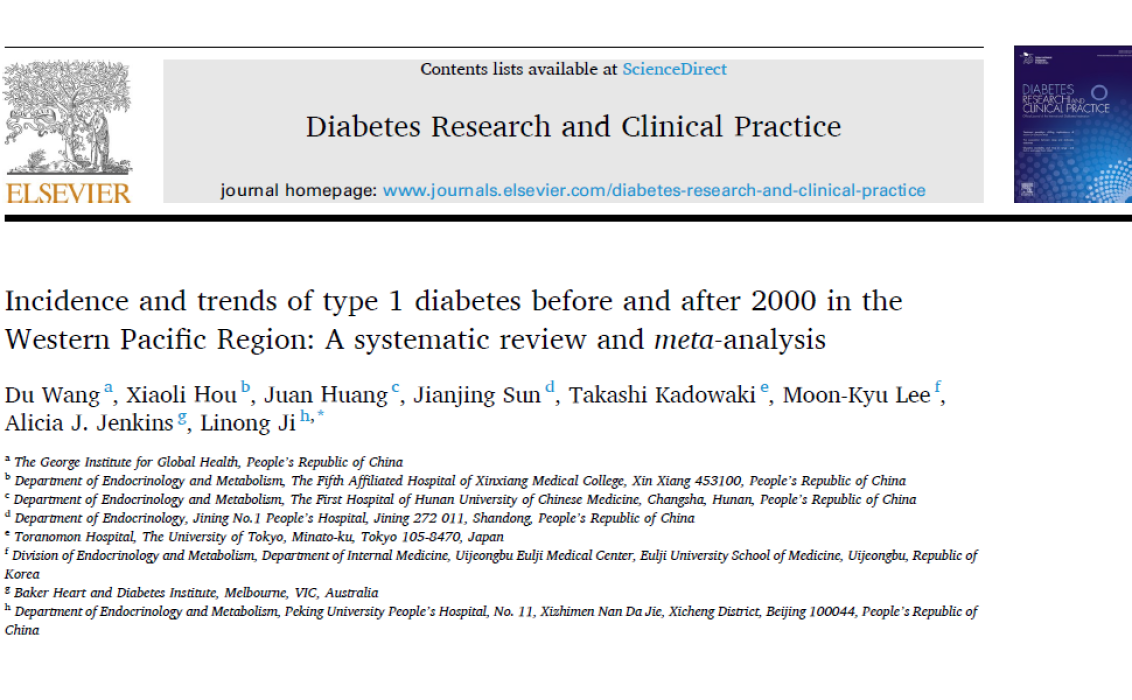 Artículo DRCP Diabetes tipo 1 en WPR
