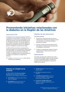 Defensa de las iniciativas sobre diabetes en la Región de las Américas (español)