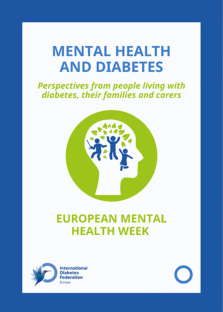 Portada del folleto de FID Europe sobre salud mental y diabetes