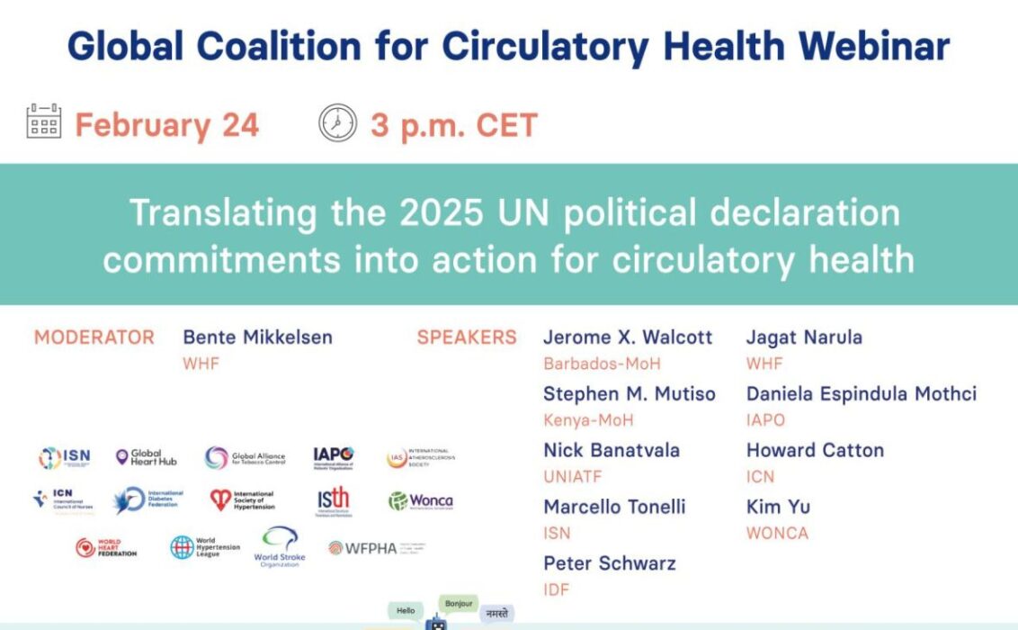 GCCH Webinar on political declaration on NCDs